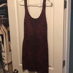 Black and red sparkle holiday dress